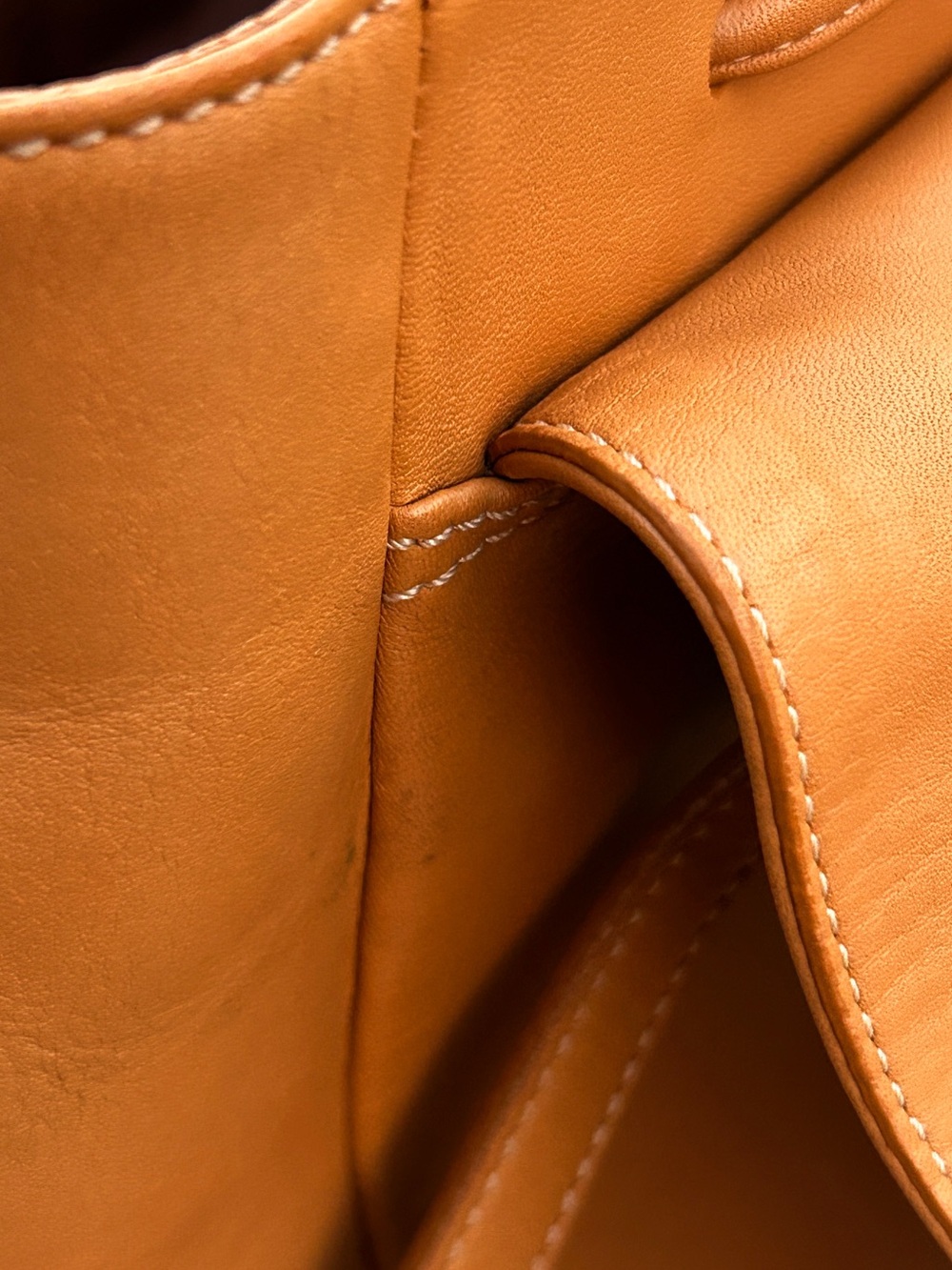 Vintage Coach 9858 Tan Glove‑Tanned Leather Drawstring Backpack - Picture 16 of 16